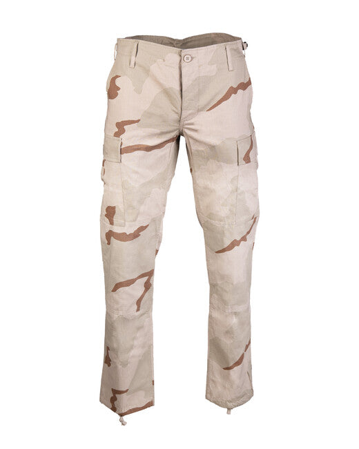 Mil-Tec US BDU SLIM FIT polne hlače rip-stop, 3col.desert
