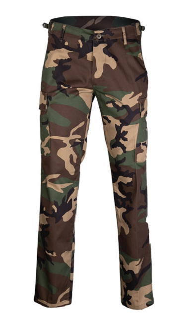 Mil-Tec US Ranger BDU STRAIGHT CUT hlače, woodland