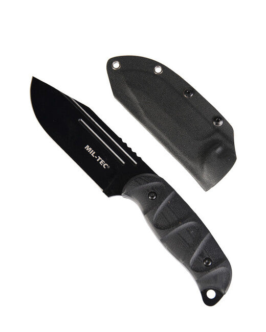 Mil-Tec nož G10 s Kydex tokom, črn