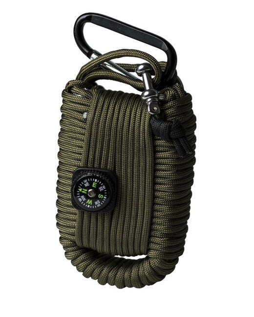 Mil-Tec paracord komplet za preživetje, velik, olivno zelen