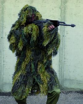 Mil-Tec SNIPER GHILLIE maskovalna jakna, gozdni vzorec