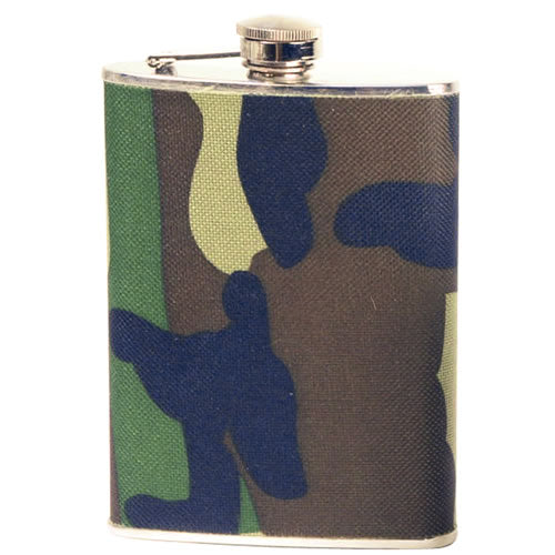 Mil-Tec ploskačka Woodland 8oz./220 ml