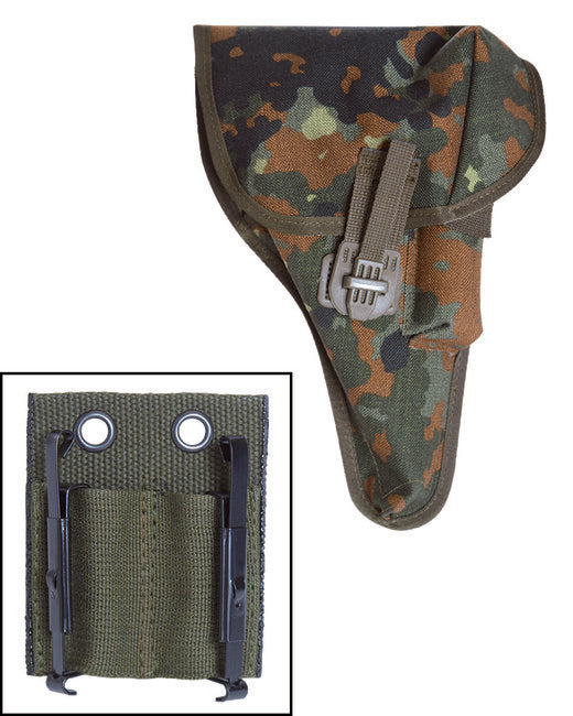 Mil-Tec tok za pištolo BW P1(P38) s prilagodnikom, flecktarn