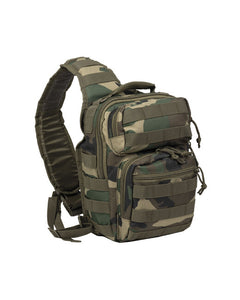 Mil-Tec ASSAULT majhen nahrbtnik čez eno ramo, Woodland