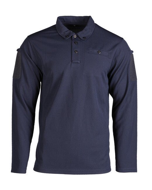Mil-Tec polo majica taktična dolg rokav, modra