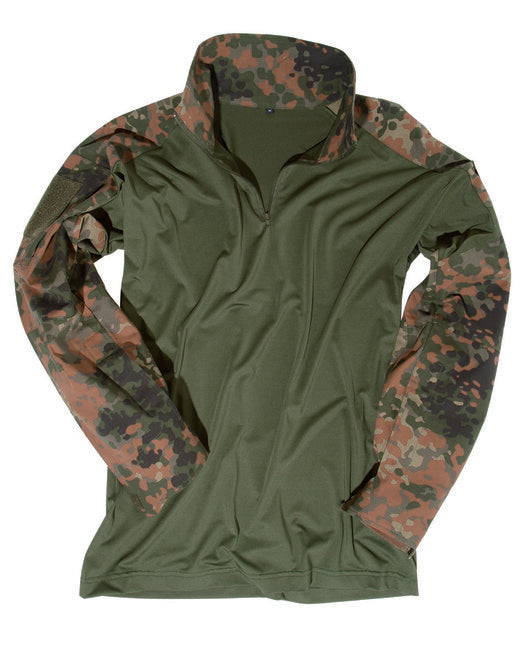 Mil-Tec majica taktična s stojničem, flecktarn