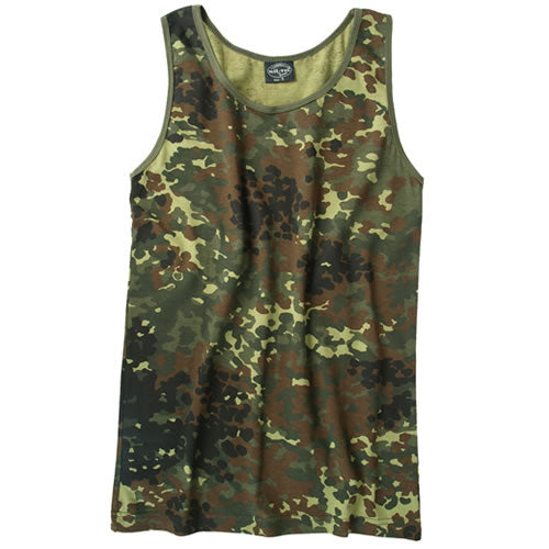 Mil-Tec moška majica brez rokavov Flecktarn