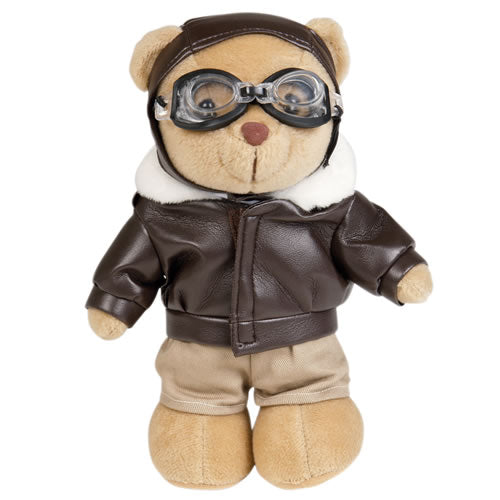 Mil-Tec pliušasti medvedek v uniformi pilot