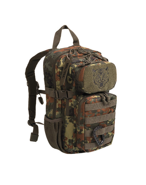 Mil-Tec US Assault nahrbtnik otroški flecktarn, 14L