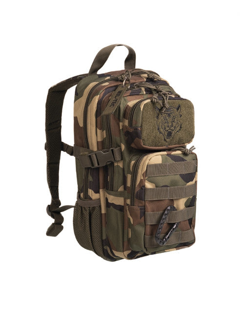 Mil-Tec US assault nahrbtnik otroški woodland, 14L