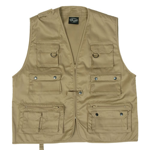 Mil-Tec JAGD telovnik za lov ali ribolov, khaki