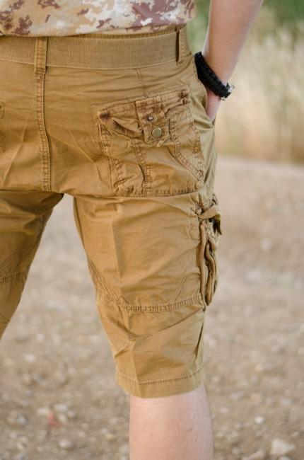 Mil-Tec Vintage kratke hlače Prewash, coyote