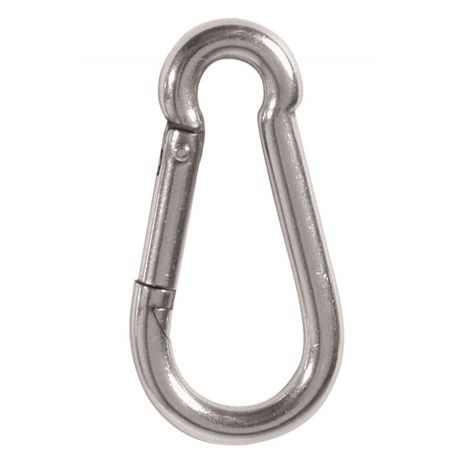 Mil-Tec Stainless Steel Carabiner, 8cm