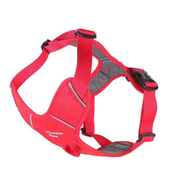 Mountain Paws Padded Dog Harness Medium, Red