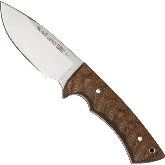 MUELA Rhino nož s fiksnim rezilom Micarta, pesek