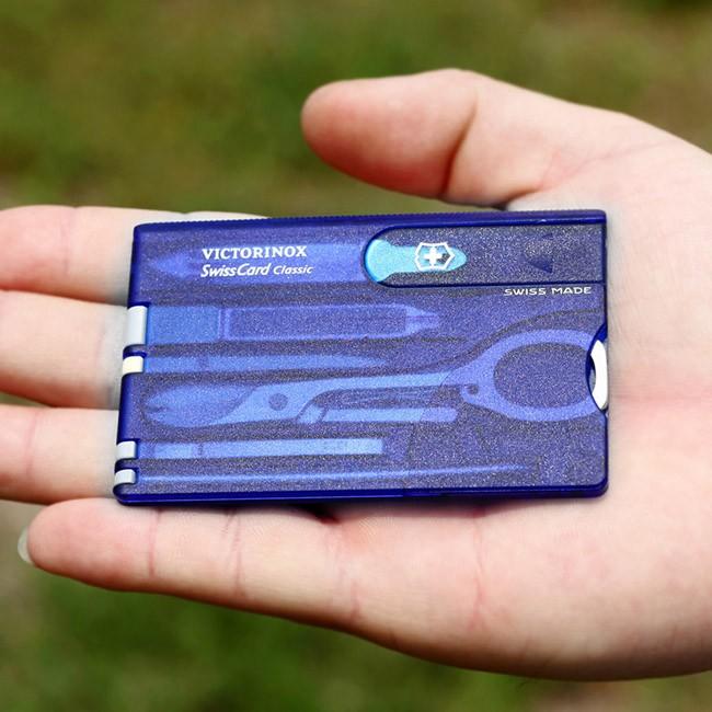 Victorinox SwissCard večnamenska kartica 10v1, modra
