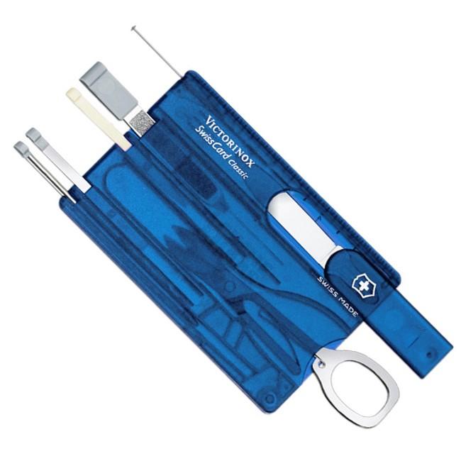 Victorinox SwissCard večnamenska kartica 10v1, modra