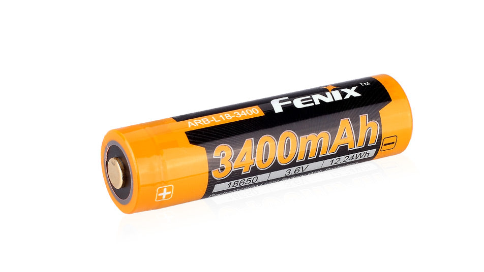 Fenix 18650 Rechargeable Battery 3400mAh, Li-Ion