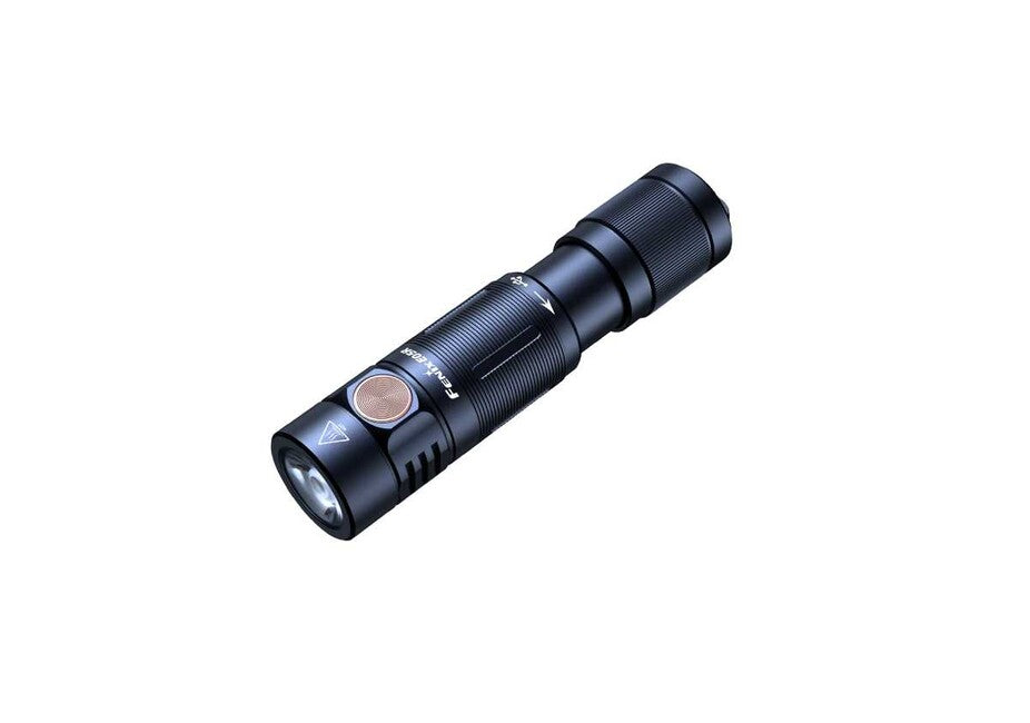 Fenix E05R polnilna mini svetilka, črna