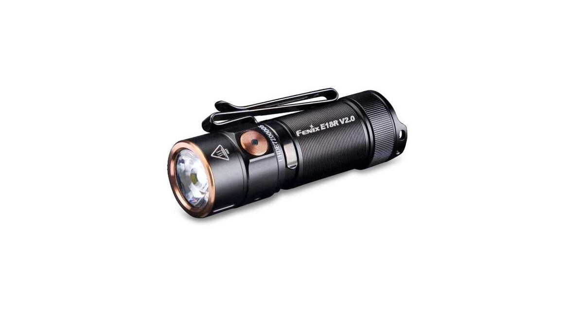 Fenix E18R V2.0 GE polnilna svetilka, črna