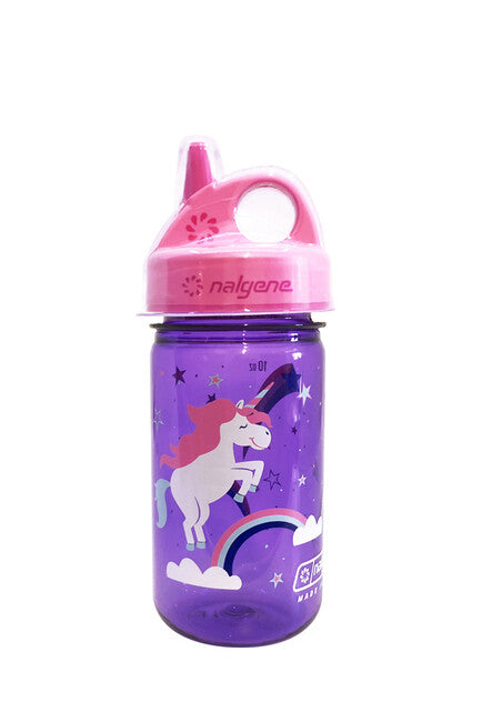Nalgene Grip-n-Gulp Sustain steklenica otroška, 0,35 l, vijoličena Unicorn