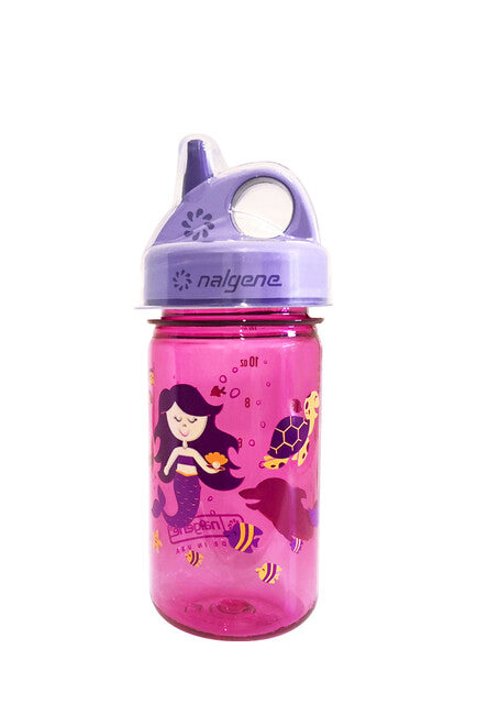 Nalgene Grip-n-Gulp Sustain steklenica otroška 0,35 l, rožnata Morska panna