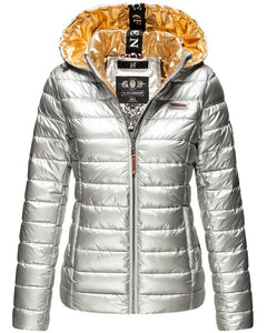 Navahoo Aurelianaa women's winter hooded jacket, silver