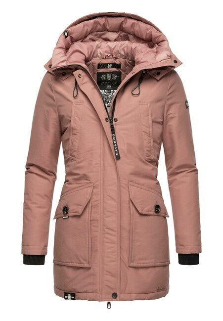 Navahoo Blizzardstorm zimska jakna ženski s kapuco, terracotta