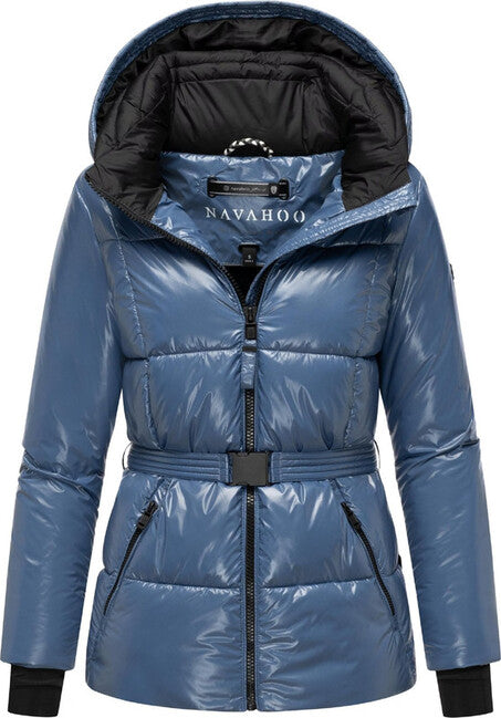 Navahoo EISGLANZ zimska jakna ženski s kapuco, dusty blue