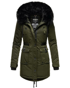 Navahoo Luluna Princess women's winter hooded jacket, olive
