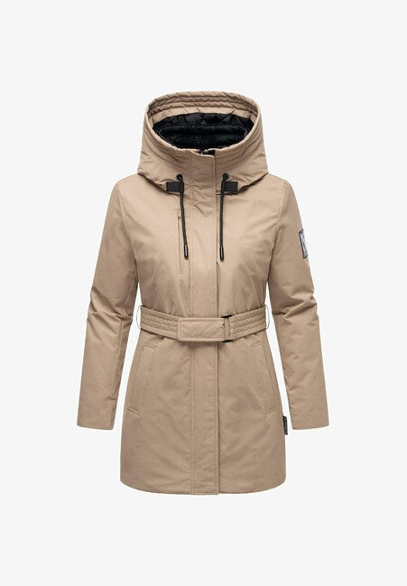 Navahoo Eishauch jakna zimska ženski s kapuco, taupe grey