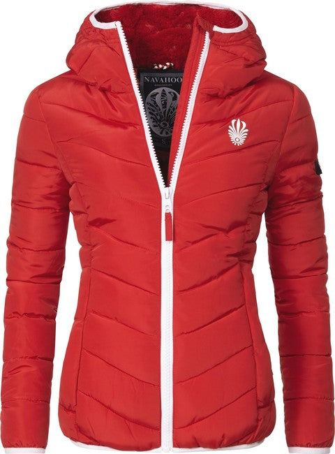 Navahoo ELVA women's winter hooded jacket, red