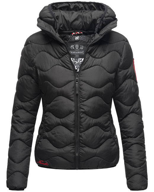 Navahoo KEY COLOR women's winter hooded jacket, black