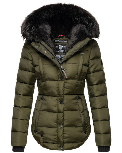 Marikoo LOTUSBLUTE women's winter jacket, olive
