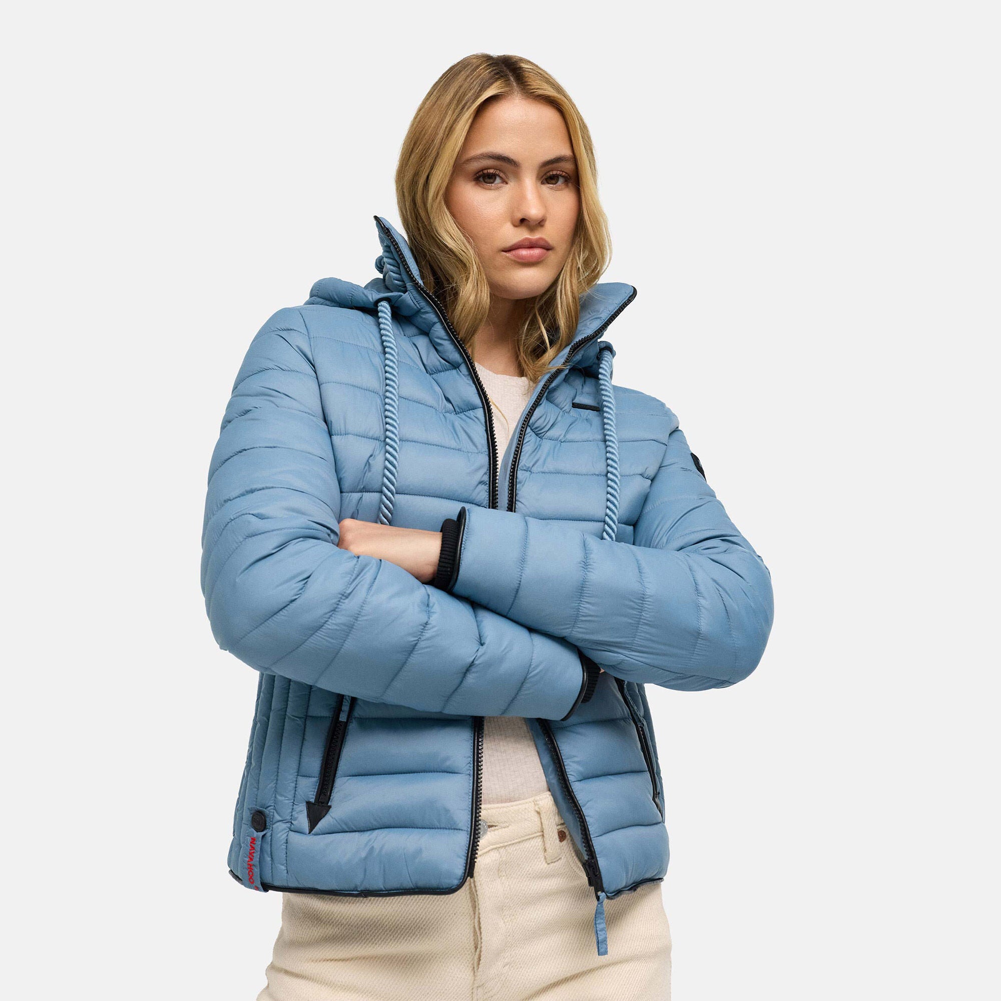 Navahoo Lulana dámska prechodná bunda s kapucňou, powder blue