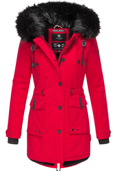 Navahoo LULUNA PRINCESS women's winter hooded jacket, red