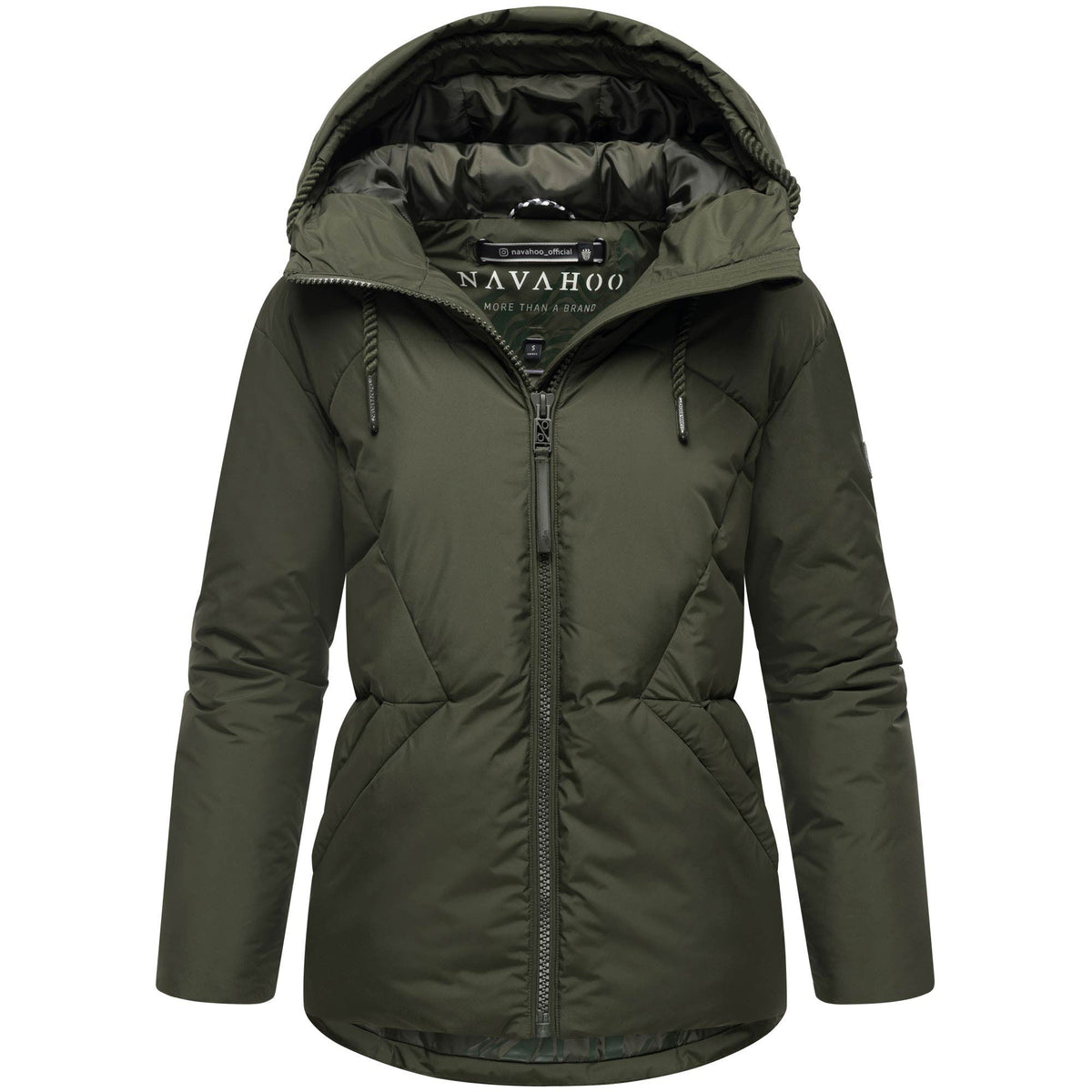 Navahoo Pastellzauber 14 dámska prešívaná bunda, dark olive