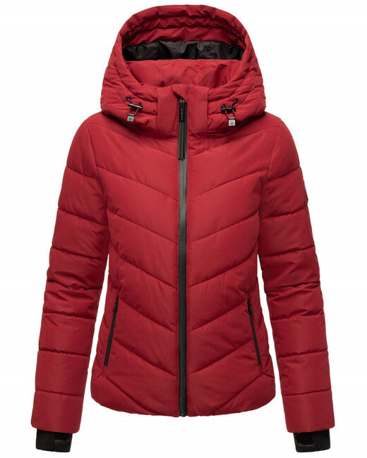 Marikoo SAMUIAA zimska jakna ženski s kapuco, dark red