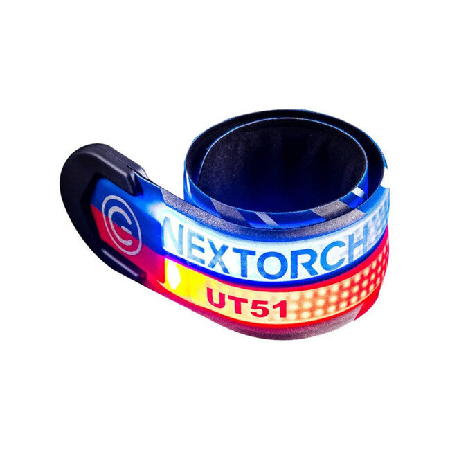 NexTorch® UT51 utripajoča varnostna trak, rdeče-modra