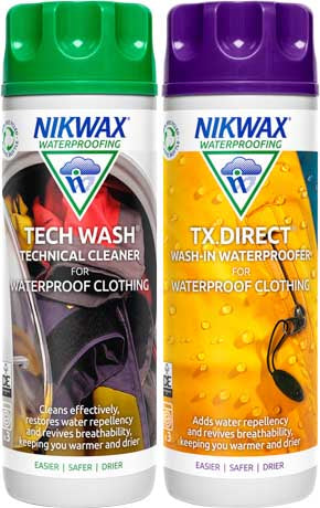 Nikwax Twin Tech Wash-In 2x300ml Set, TX.Direct Wash-In