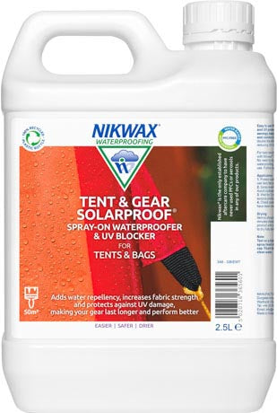 Nikwax Tent & Gear Solar Proof impregnacijski pripravek za ponjave in opremo za na prostem, 2,5l