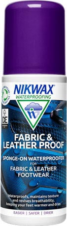 Nikwax Fabric & Leather Proof Sponge impregnacijski pripravek s špongo za tekstilno, usnjeno in kombinirano obutev 125ml