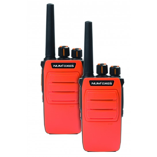 NUM´AXES TLK1054 Walkie Talkie večnamenski radio, rdeča