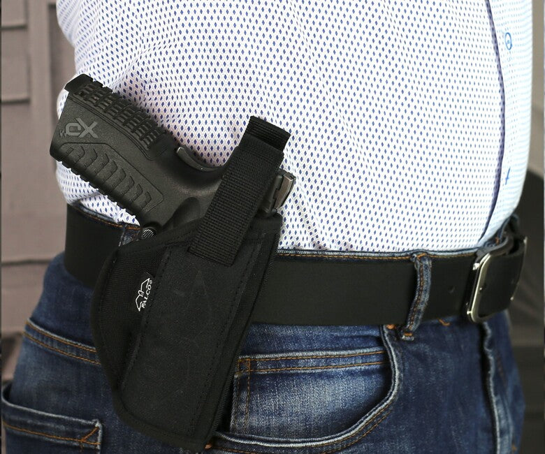 Falco Larson OWB pas tok za orožje s sponko Sig Sauer P226, črn, desni