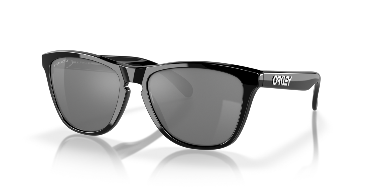 Oakley FROGSKINS sončna očala s poliestrskim okvirom Polished Black in Prizm 55 stekli