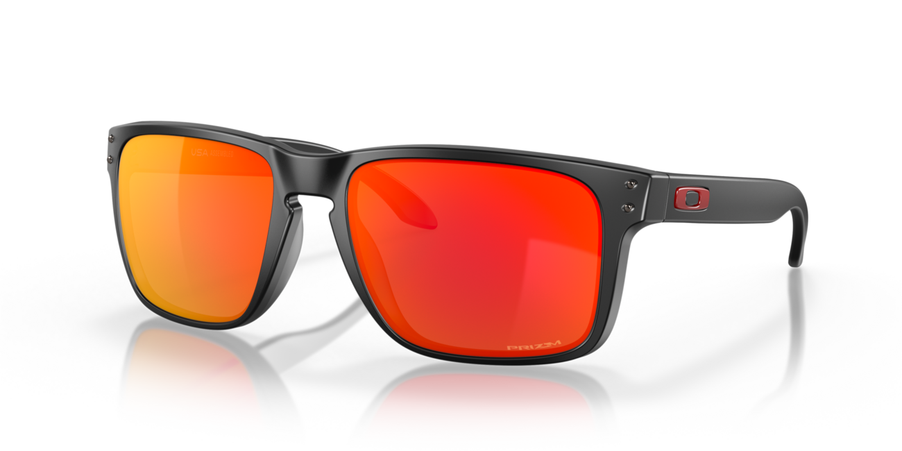 Oakley HOLBROOK XL sončna očala s okvirjem Matte Black in stekli Prizm Ruby, 59