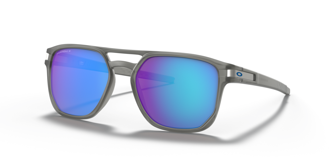 Oakley LATCH BETA sončna očala s okvirjem Matte Grey Ink in steklci Prizm Sapphire Irid Polar, 54