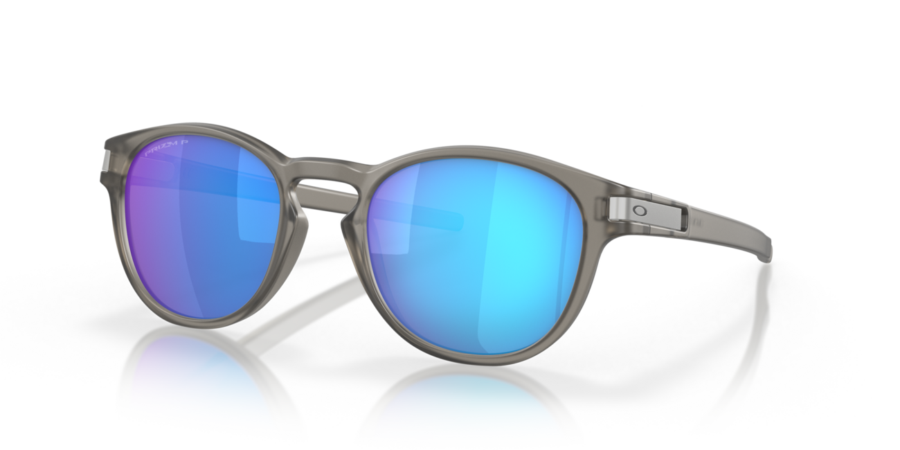 Oakley LATCH sončna očala z okvirjem Matte Grey Ink in stekli Prizm Sapphire Irid Polar, 53
