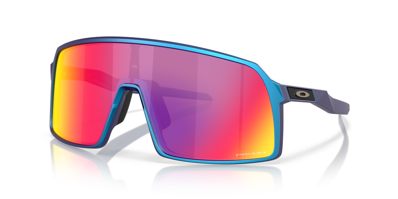Oakley SUTRO sončna očala s okvirjem Matte Cyan/Blue Colorshift in stekli Prizm Road, Steel