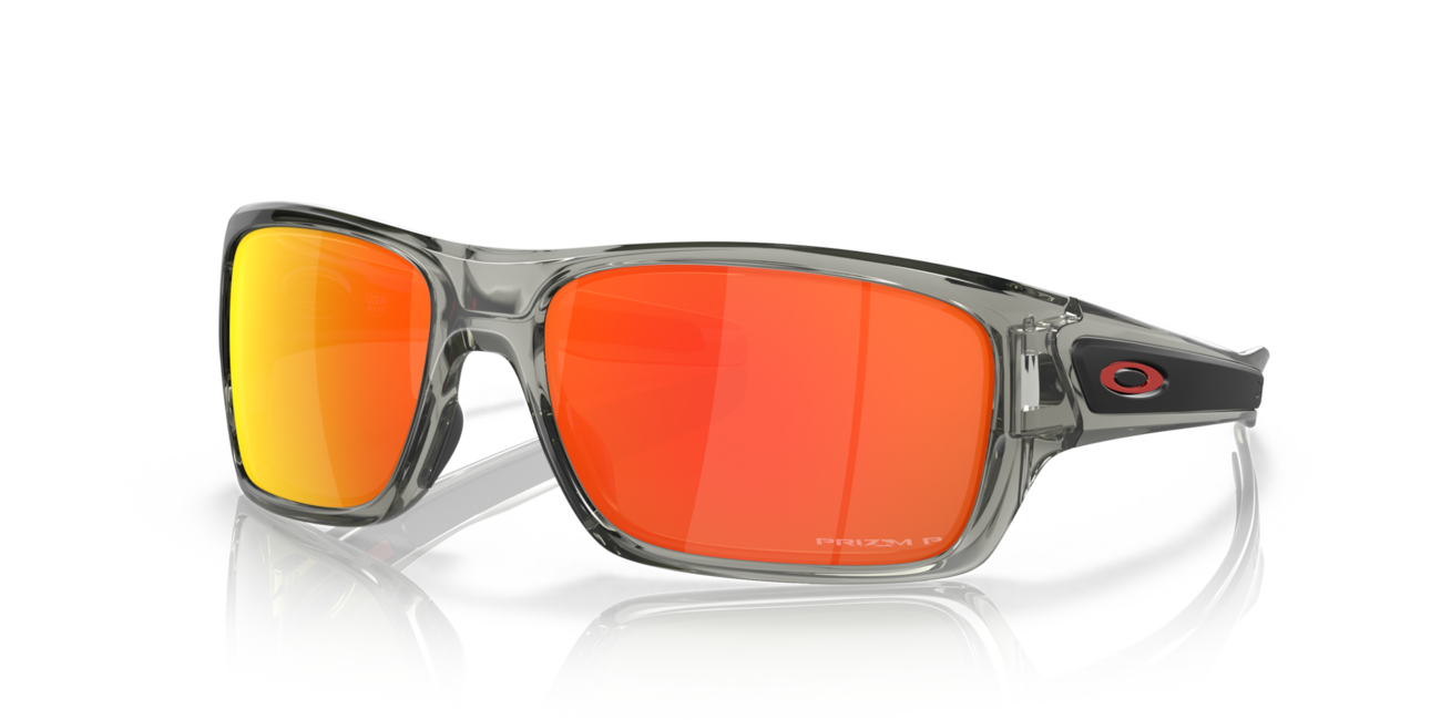 Oakley TURBINE sončna očala s okvirjem Grey Ink in s stekli Prizm Ruby Polarized, 65